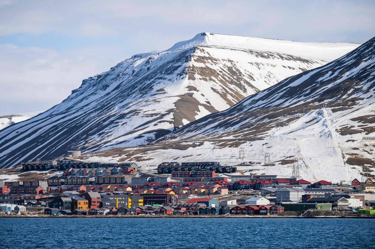 SUB-ZERO A view of Longyearbyen on Spitsbergen island, Svalbard Archipelago, northern Norway taken from a boat on May 16, 2024. AFP Photo