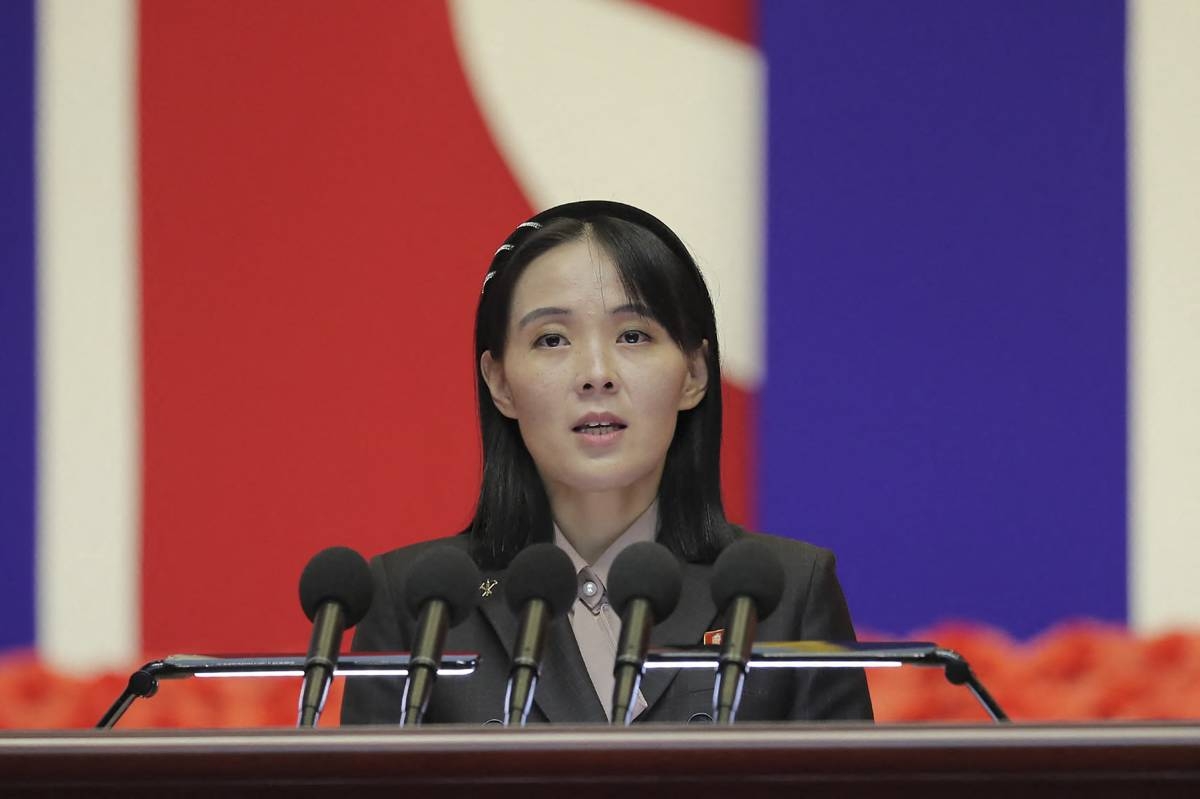 NOT TRUE Kim Yo Jong, the sister of North Korea's leader Kim Jong Un, has dismissed claims that Pyongyang is exporting weapons to Russia. AFP Photo