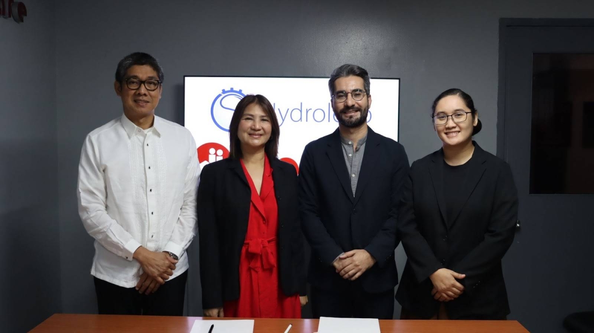 (From left) Alexander Horacio Crisostomo, BHRI president; Jennifer Crisostomo; BHRI vice president for operations; Mohammad Sherafatmand, Hydroleap chief executive officer; and Carla Yco, BHRI product manager. CONTRIBUTED PHOTO