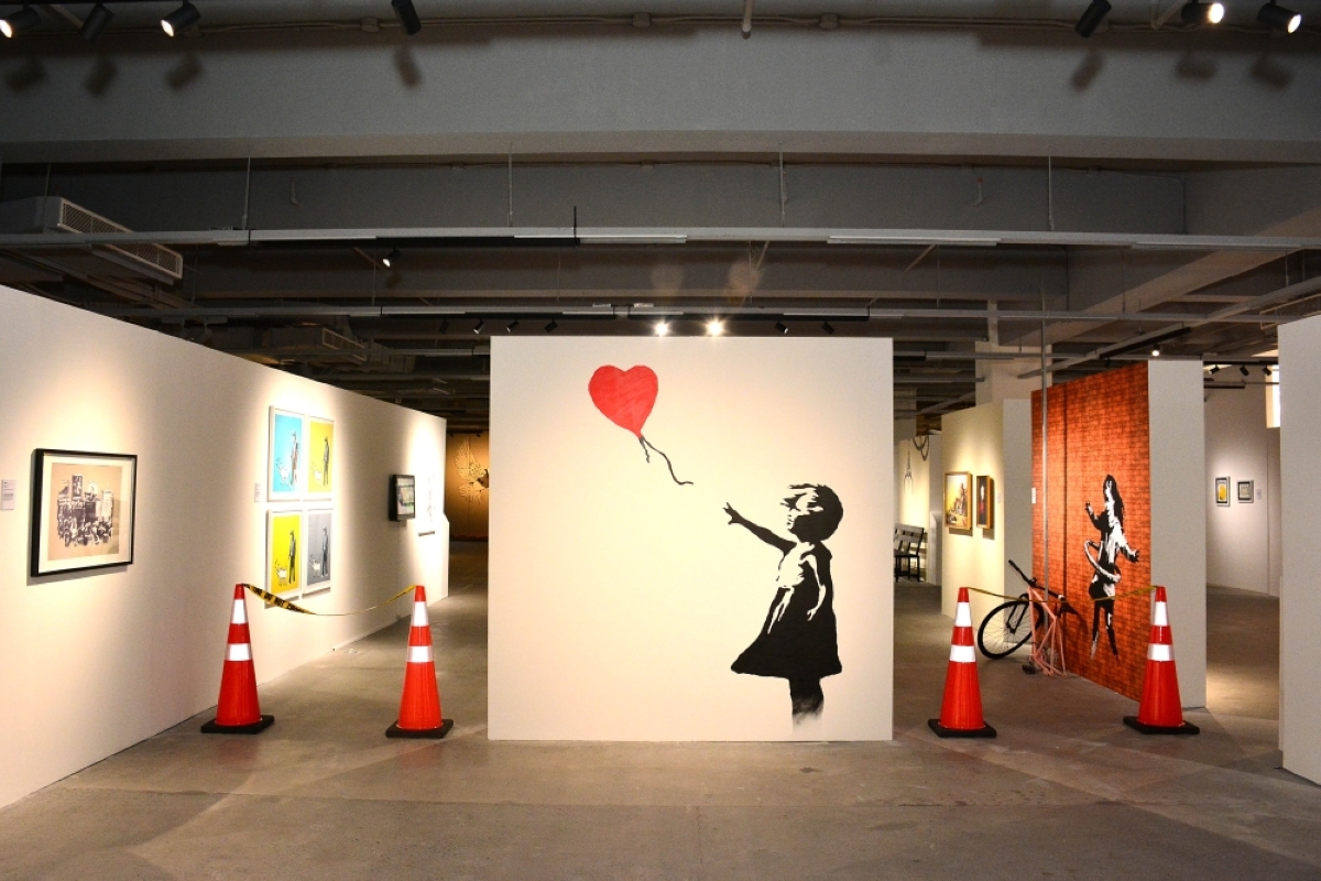 ‘Girl with Ballon’ is one of the many recreated works, prints and paintings of Banksy now on view at ‘The Banksy Universe | Manila 2024.’