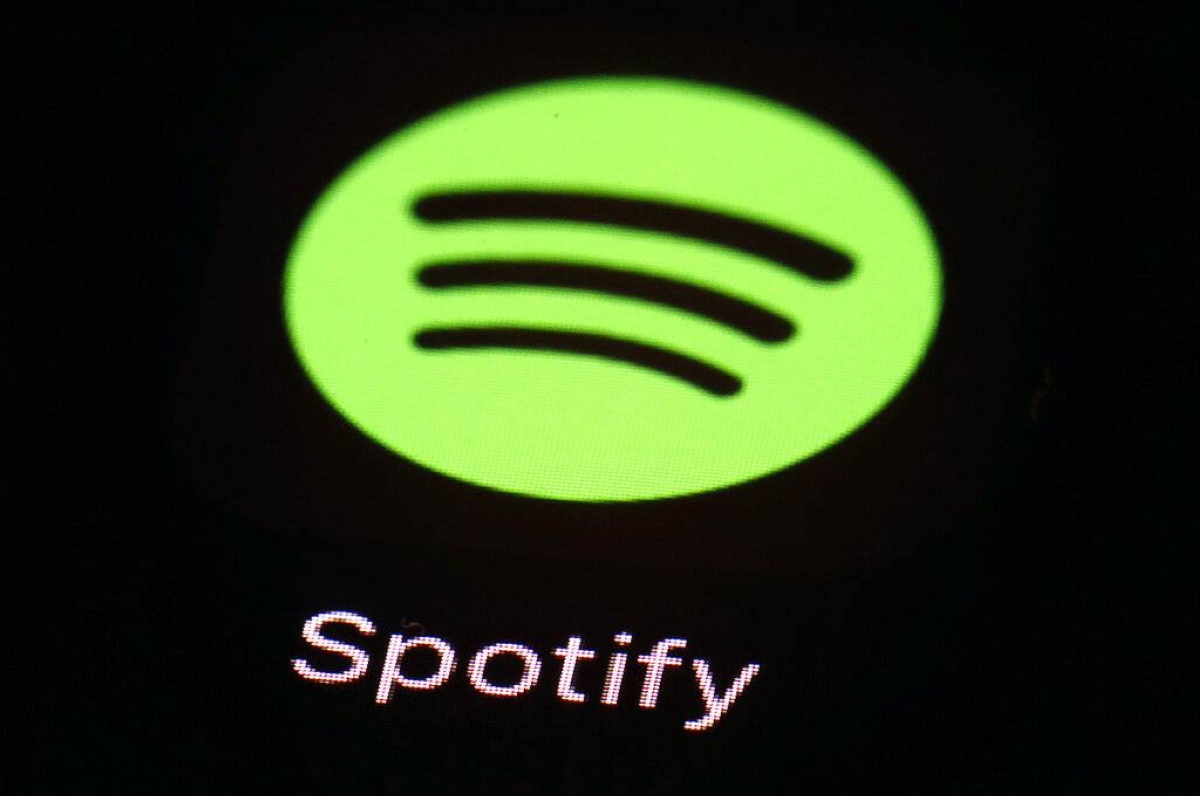 Spotify’s app is seen on an iPad screen in Baltimore, Maryland on March 20, 2018. AP FILE PHOTO