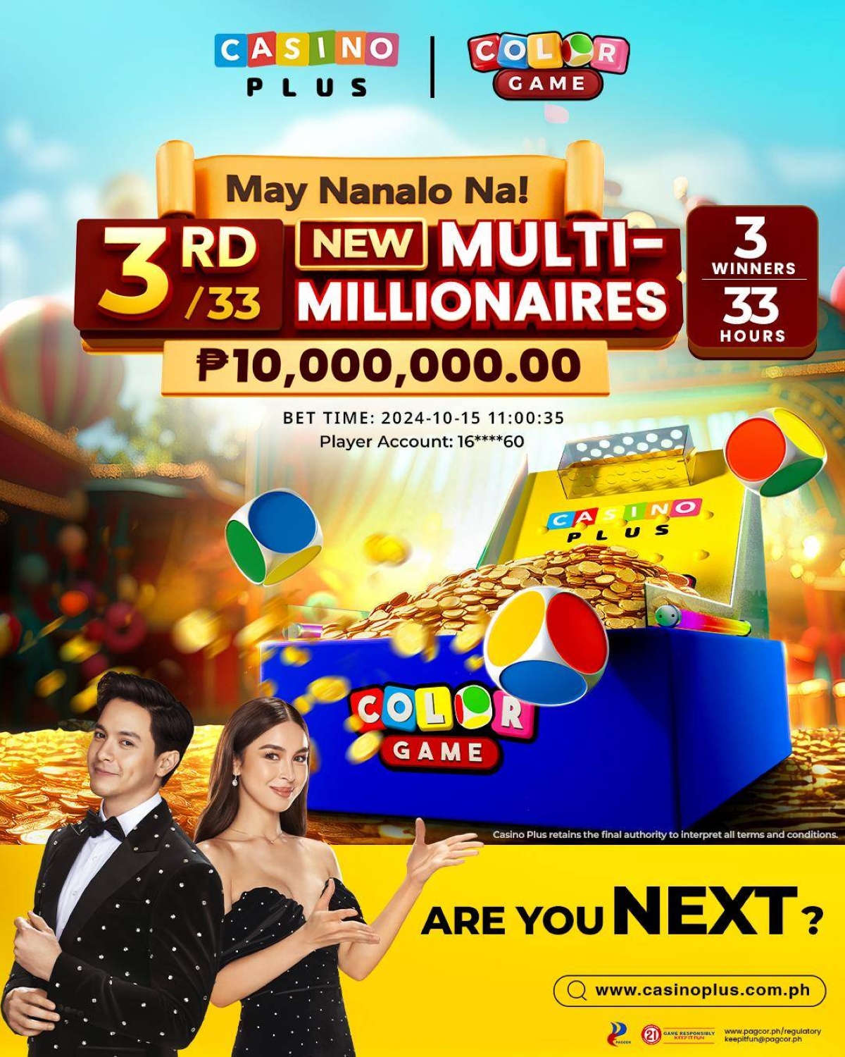 Casino Plus's Color Game introduces new mechanism, celebrates first ...