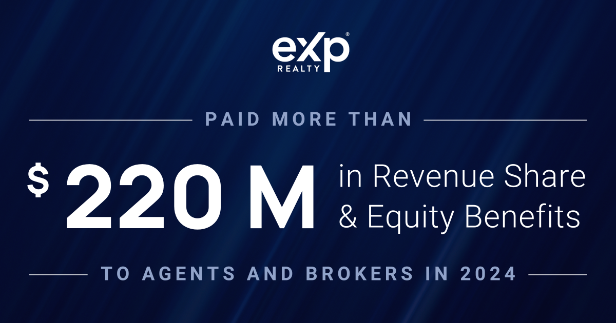 Wxp Agents eXp Realty Paid More Than $220 Million in Revenue Share and Equity ...
