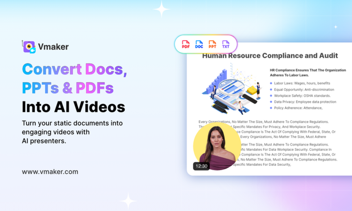 From Docs to Dynamic Videos : Vmaker AI Launches Revolutionary Feature ...