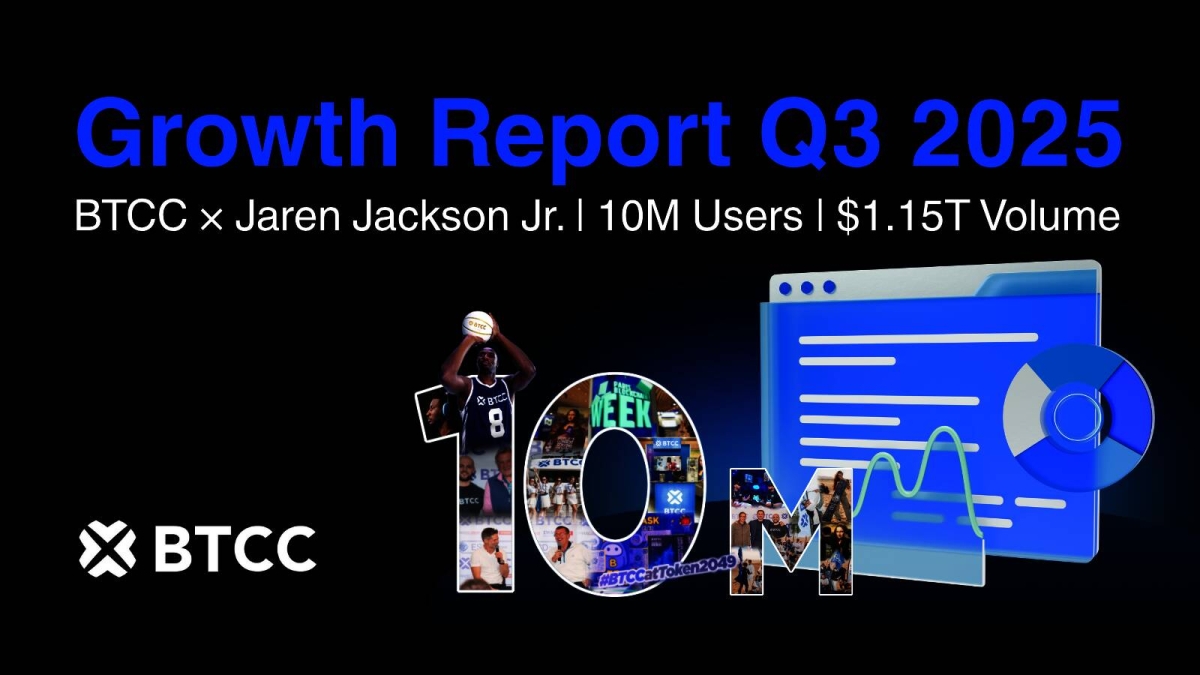 BTCC Exchange Achieves Major 10M User Milestone with $1.15 Trillion Q3 ...