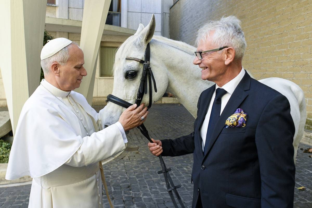 Step aside, popemobile: Pope gets a white purebred horse | The Manila Times