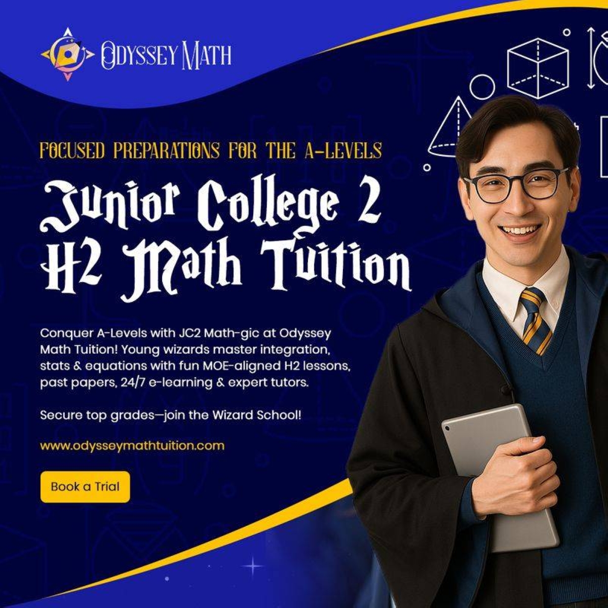 Odyssey Math Tuition Launches JC 2 H2 Math Online Tuition Elearning ...