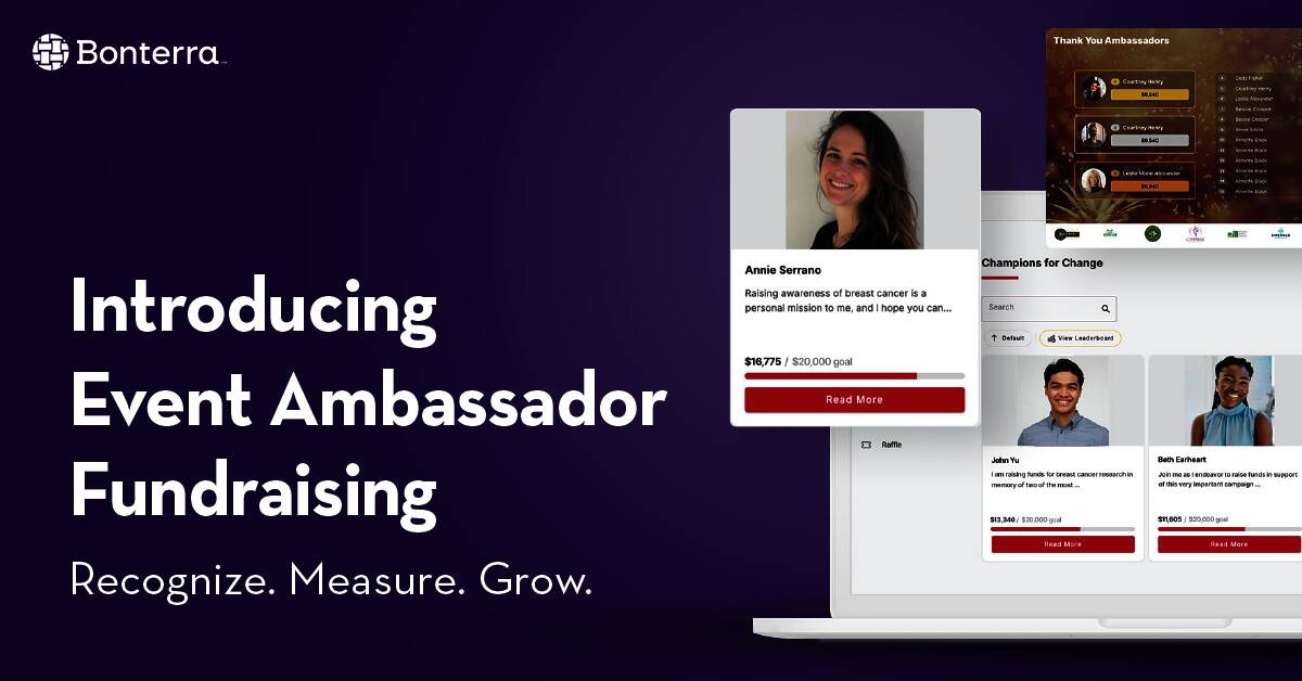 Bonterra Unveils Event Ambassador Fundraising, a First-of-its-Kind ...