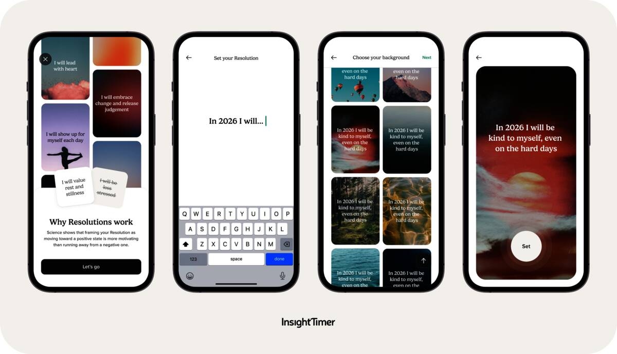 Insight Timer Advertisement Insight Timer Launches New Year’s Resolution and Intention-Setting ...