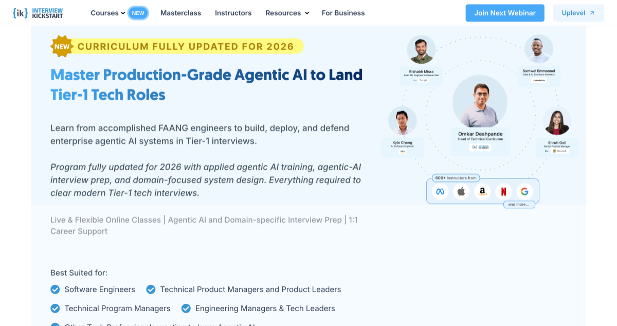 Agentic AI Training Program for Engineers and Tech Leaders in USA ...