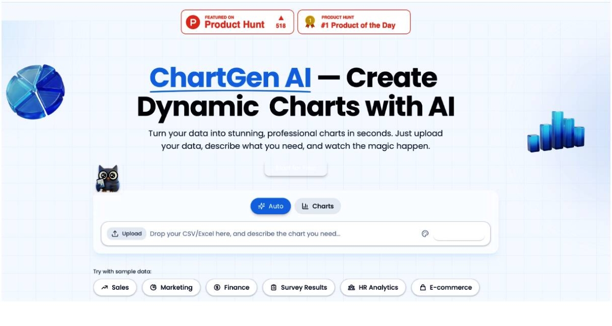ChartGen AI Hits #1 on Product Hunt, Expands from Charts to AI-Powered ...