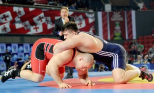  Wrestlers engage in a competitive match. AFP FILE PHOTO 