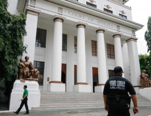 The Court of Appeals in Ermita, Manila, is deserted after employees and officials were evacuated following a phoned bomb threat on Wednesday. No explosive device was found in the building. Photo by Alexis Corpuz 