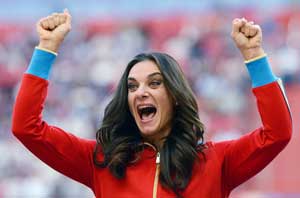 Yelena Isinbayeva AFP PHOTO