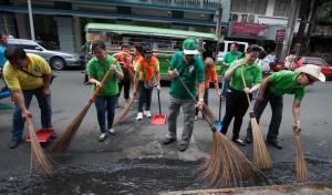 Clean-up brigade