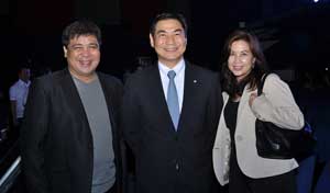 Kumon Philippines Inc. president Tadashi Nakatsuka (middle), with Licensed GEP Facilitators, Mr. and Mrs. Francisco Enrile