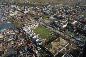 The town of Guiuan in Eastern Samar is left in ruins by the super typhoon. Guiuan was one of areas hardest-hit by ‘Yolanda’. AFP PHOTO