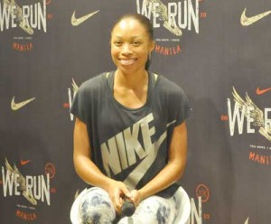 Allyson Felix all smiles during her Manila visit