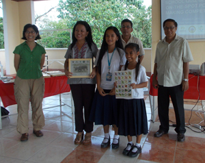 The winners of the Biodiversity Quiz Bee Photos By Marlet Bueno