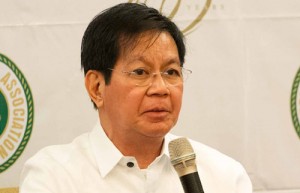 Former senator Panfilo Lacson                 Photo By Alexis Corpuz 