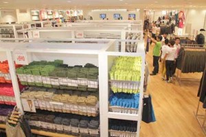 The biggest Uniqlo store yet occupying three floors of the SM Megamall’s new wing