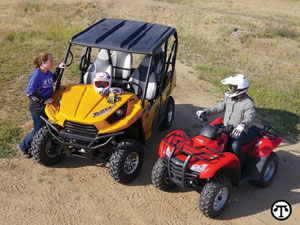 An ROV (left) and ATV (right); both need to be safely operated.