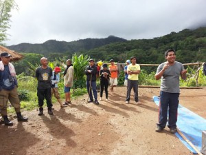 Nove Jun Calawigan consulting the local communities of Tinagong Dagat