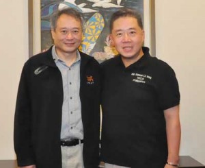 Two-time Academy Awards Best Director Ang Lee (right) with TECO Ambassador Raymond Wang