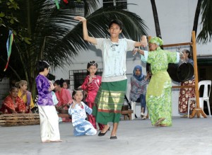 Students perform a dance of the Badjao tribe during the ‘Panghingalay’ – a day of prayer for healing and recovery from natural disasters at the Museo Pambata grounds in Manila on Saturday. PHOTO BY RENE DILAN 