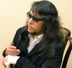 A photo taken in December 2013 shows deaf composer Mamoru Samuragoch in Hiroshima, western Japan. AFP PHOTO