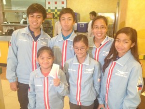 Emanuel Joshua Lorbes, John Carlo Doragos, Denjylie Cordero, Portia Doragos, Kyla Soguilon and Micaela Jasmine Mojdeh to see action in the 2014 Western Province Aquatics (WPA) Swimming Gala in South Africa. Not in the photo are McTracy Alindogan and Jifrey Azor.