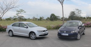 VW Jetta (left) will soon have a gasoline option. Polo Notch billed as “People’s Car.‘”
