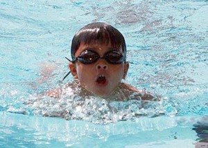 Royal Bangkok Meet record-breaker Marc Bryan Dula won three gold medals in the boys’ 6 years 50m butterfly, 100m freestyle and 50m backstroke. CONTRIBUTED PHOTO