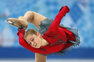 Russia’s Julia Lipnitskaia performs in the Women’s Figure Skating Team Free Program at the Iceberg Skating Palace duringthe Sochi Winter Olympics. AFP PHOTO