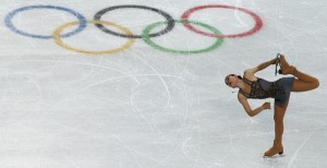 Russia’s Adelina Sotnikova performs in the Women’s Figure Skating Free Program at the Iceberg Skating Palace during the Sochi Winter Olympics. AFP PHOTO