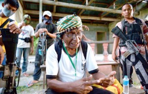 Abu Missry Mama, interviewed somewhere in Maguindanao, “ says the BIFF “wants independence . . . through armed struggle.” AFP photo