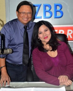 Radio anchors Arnold Clavio and Ali Sotto 