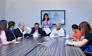 Haribon Foundation and Eagle Broadcasting Corp. at the memorandum of understanding signing