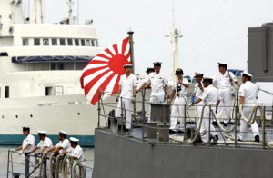 Members of the Japan Maritime Self-Defense Force arrive on two ships for a goodwill visit to the Philippines on Wednesday. PHOTO BY RENE DILAN