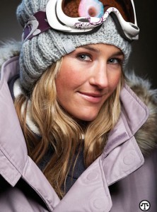 Superstar Gretchen Bleiler, one of the top snowboarders in the world.