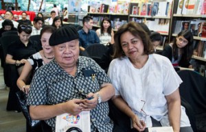 National Artist for Literature F. Sionil Jose and the Cultural Center of the Philippines’ Emily Abrera