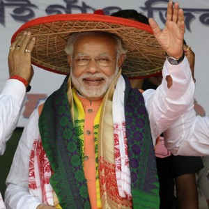 Chief Minister of the western Indian state of Gujarat and Bharatiya Janata Party prime ministerial candidate Narendra Modi. AFP PHOTO