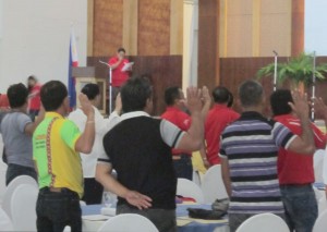 Councilors taking part in the regional assemby of the Philippine Councilors League held at the Garden Orchid Hotel in Zamboanga City. PHOTO BY NOEL TARRAZONA