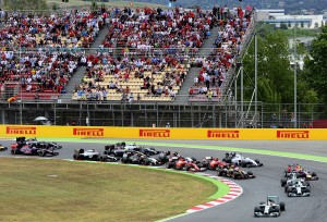 Mercedes leads Spanish Grand Prix from pole to podium. AFP PHOTO