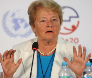 Gro Harlem Brundtland AFP PHOTO