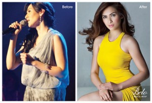 A-List celebrity Jennylyn Mercado never had weight issues but her arms were always her problem area as seen in this before and after file photo