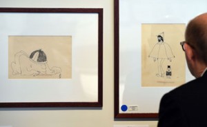 Simple ink sketches by the late Beatles founding member fetched four to five times their estimated worth AFP PHOTOS