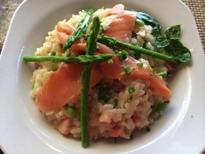 Buon Giorno's smoked salmon rissoto is filled with so much flavor you can't help but close your eyes in appreciation of its savory goodness