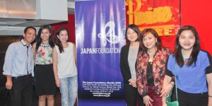 The team behind Egai Sai 2014. (From right) Shangri-La Plaza marketing officer Mimi Tecson, marketing division head Marline Dualan, Japan Foundation assistant director Yukie Mitomi, Buensalido PR officer Bianca Arcega, Shangri-La marketing officer Nicole Villamor, and Japan Foundation project coordinator Rolando Samson