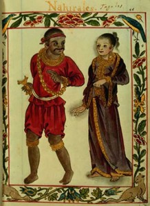 A Tagalog couple portrayed in the Boxer Codex.